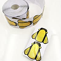 Crisnails® 300 Moldes de&quot-Mariposa&quot- Autoadhesivos para Manicura-